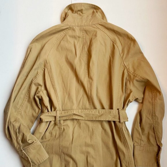 7 For All Mankind Utility Cotton Jacket Camel - Picture 5 of 5